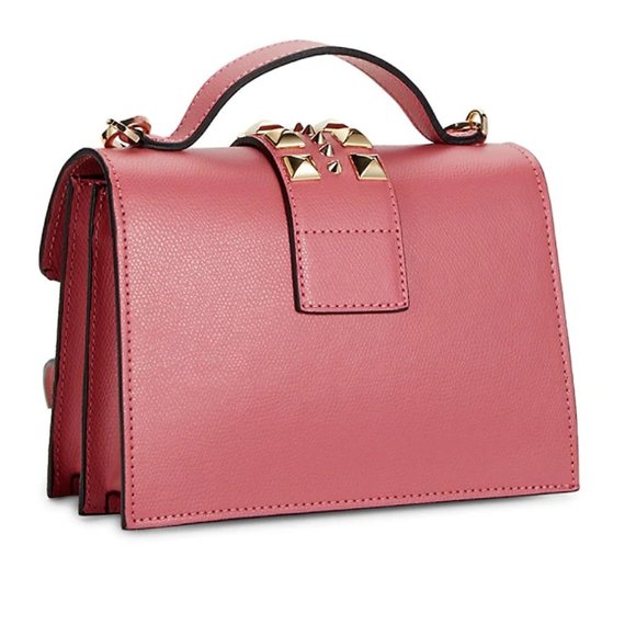 PRICE DROP ✅ VALENTINO Titti Studded Leather Top Handle Bag in Pink Sorbet ✨ NWT - Picture 5 of 17